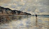 Tide Canvas Paintings - Low Tide at Pourville